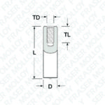 Non Flanged Tapped Stud - Fraser Molloy